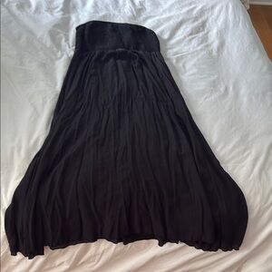 Elegant Black Strapless Dress